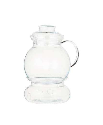 Termisil/ Tea pot 1.5 liter borosilicate glass + Candle Heater